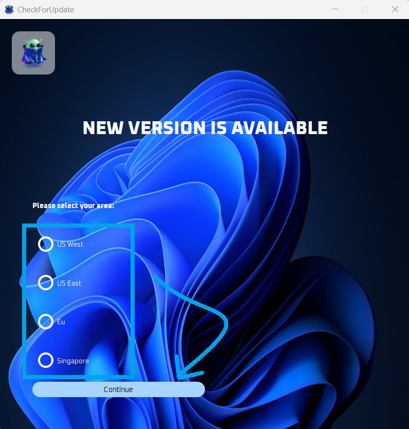Download location selection